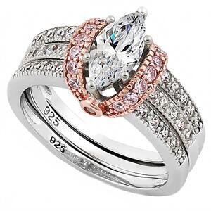 NEW STARLETTE women's reagan ring in pink
